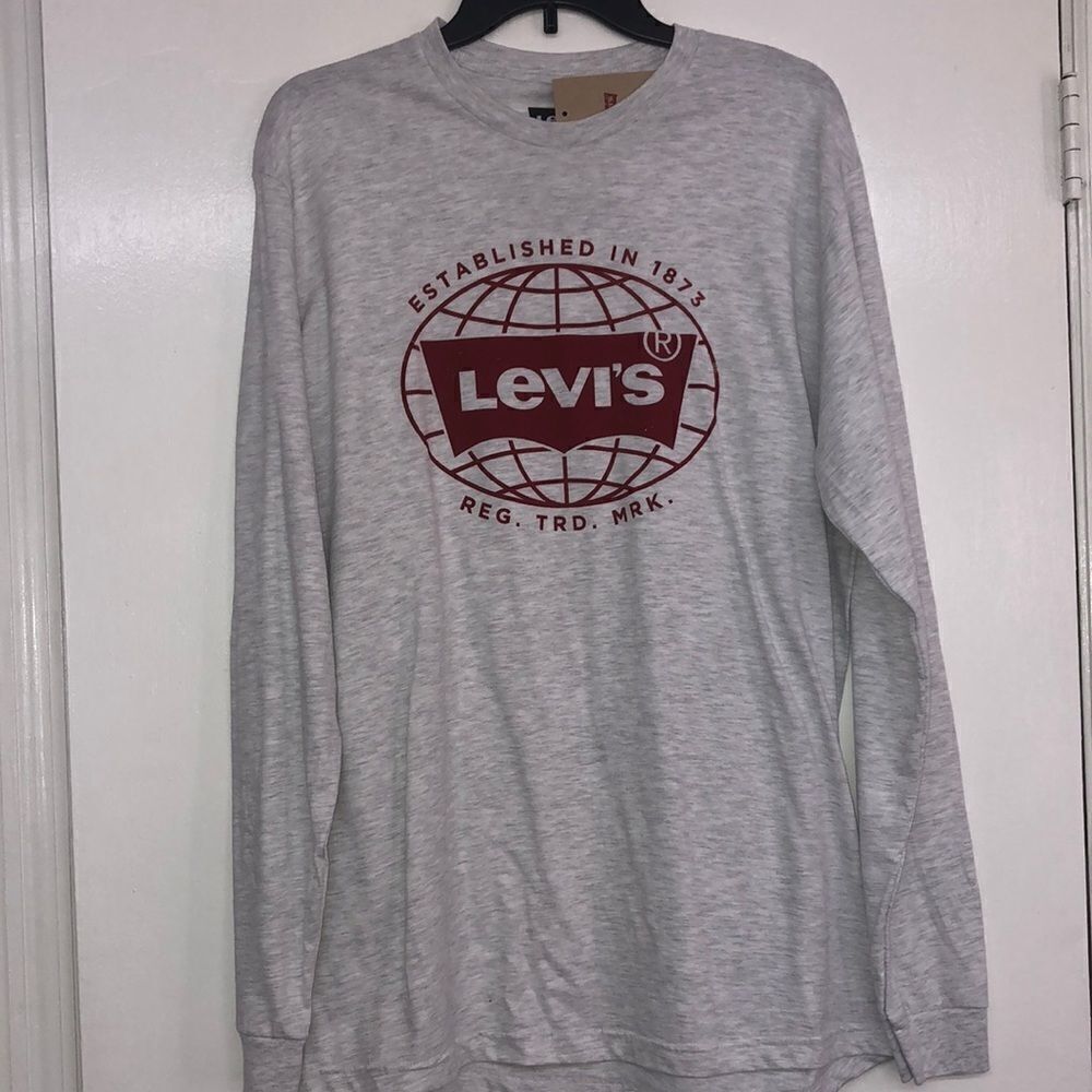 NWT Men’s Levi’s Long Sleeve Oatmeal Heather Tee